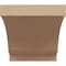 Ekena Millwork 6"W x 6"D x 6"H Wide Moab Rough Cedar Woodgrain TimberThane Corbel, Primed Tan CORUR06X06X06MOARCPR - alternate 6